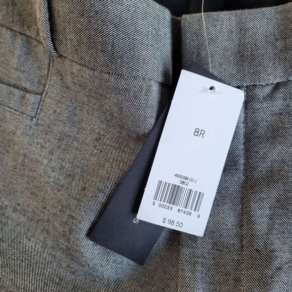 Banana Republic High Rise Sloan Dress Pants Trouser Womens 8 Gray Stretch Nwt - Picture 7 of 9